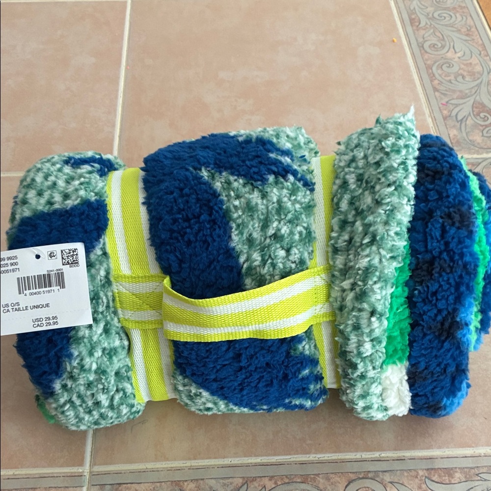 Cozy Blue and Green Blanket
